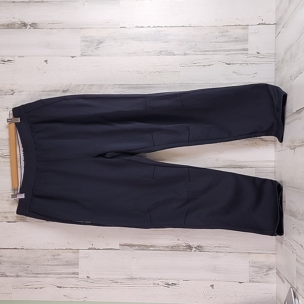 Calvin Klein black thermal pullon athletic athleisure pants elastic Size Large